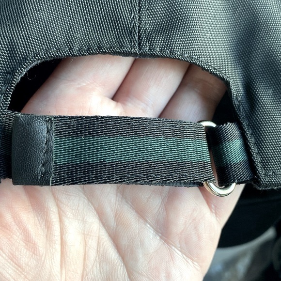 EUC [Gucci] Authentic Luxury Canvas Baseball Hat w/ Black/Green Web, Adjustable! - Picture 9 of 12